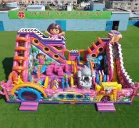 T6-6900 Dora Thema Aufblasbarer Spielpark