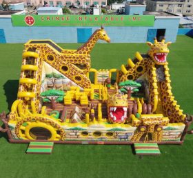 T6-6908 Giraffen-Thema Aufblasbarer Vergnügungspark