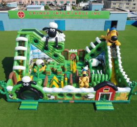 T6-6937 Shaun das Schaf Thema aufblasbarer Vergnügungspark