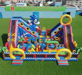 T6-6940 Sonic-Themen Aufblasbare Spielattraktion