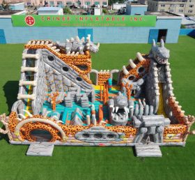 T6-6947 Flintstones Thema Aufblasbare Spielattraktion