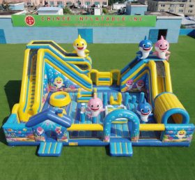 T6-6962 Baby Shark Thema Aufblasbare Attraktion