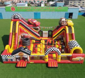 T6-6973 Autos Thema Aufblasbarer Spielplatz