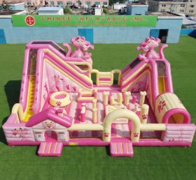 T6-7006 Pink Panther Thema Aufblasbarer Vergnügungspark