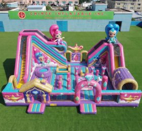 T6-7016 Shimmer-&-Shine-Thema aufblasbare Attraktion