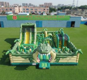 T6-7063 Krokodil-Themen Aufblasbarer Spielplatz