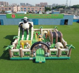T6-7117 Shaun das Schaf Themenaufblasbare Spielattraktion
