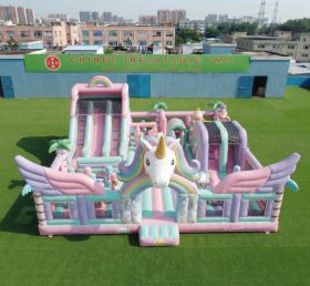 T6-7146 Einhorn-Thema Aufblasbarer Spielplatz