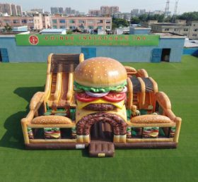 T6-7179 Hamburger-Thema Aufblasbarer Freizeitpark