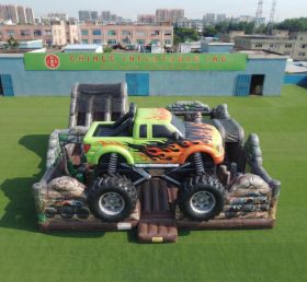 T6-7195 Monstertrucks-Themenaufblasbares Vergnügen