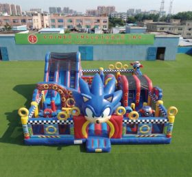 T6-7217 Sonic Thema Aufblasbarer Vergnügungspark