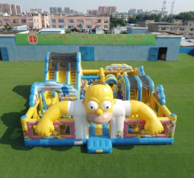 T6-7227 Die Simpsons Themenaufblasbarer Vergnügungspark