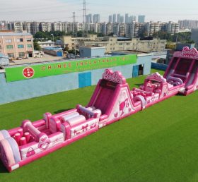 T7-4508 Barbie Thema Aufblasbare Hindernisparcours