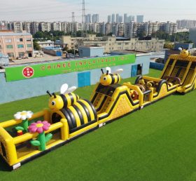 T7-4512 Bienenmotiv Aufblasbare Hindernisparcours