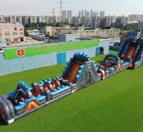 T7-4555 Godzilla Thema Aufblasbare Hindernisparcours