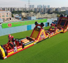 T7-4581 Mickey & Minnie Themen Hüpfburgen-Hindernisparcours