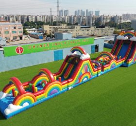 T7-4616 Hindernisparcours mit Regenbogenmotiv