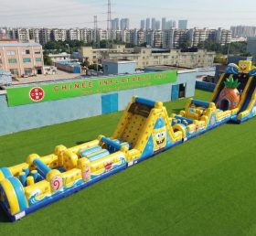 T7-4632 SpongeBob Thema Aufblasbare Hindernisparcours