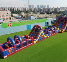 T7-4637 Superman Thema Aufblasbare Hindernisparcours