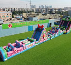 T7-4645 Powerpuff Girls Thema Aufblasbare Hindernisparcours