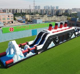 T7-4654 Titanic Thema Aufblasbare Hindernisparcours