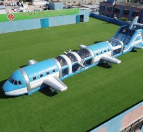 T7-4675 Flugzeug-Thema Aufblasbare Hindernisparcours