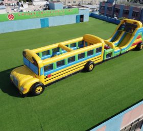 T7-4693 Bus-Thema Aufblasbare Hindernisparcours