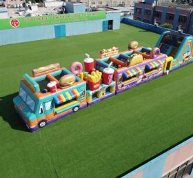 T7-4728 Food Trucks Thema Aufblasbare Hindernisparcours