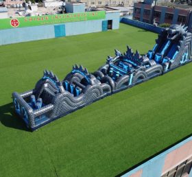 T7-4733 Godzilla Thema Aufblasbare Hindernisparcours