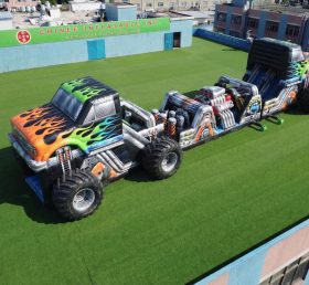 T7-4769 Monstertrucks Thema Aufblasbare Hindernisparcours