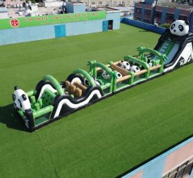 T7-4778 Panda-Themen aufblasbare Hindernisparcours