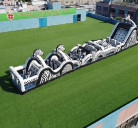 T7-4850 Zebra Thema Aufblasbare Hindernisparcours