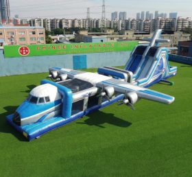 T7-4854 Flugzeug-Thema Aufblasbare Hindernisparcours