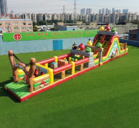 T7-4859 Angry Birds Thema Aufblasbare Hindernisparcours