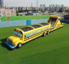 T7-4874 Bus-Themen Aufblasbare Hindernisparcours