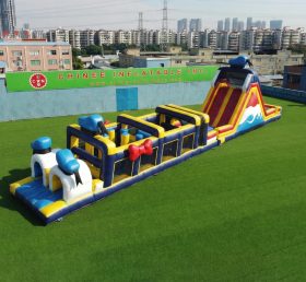 T7-4893 Donald-Duck-Themen-Hüpfburg-Hindernisparcours