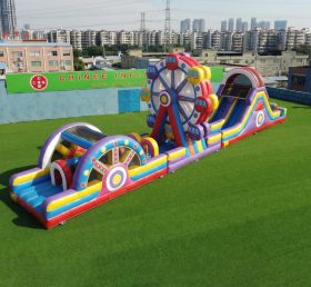 T7-4906 Riesenrad-Thema aufblasbare Hindernisparcours