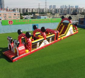 T7-4935 Mickey & Minnie Thema Aufblasbare Hindernisparcours