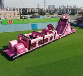 T7-4957 Pink Panther Thema Aufblasbare Hindernisparcours