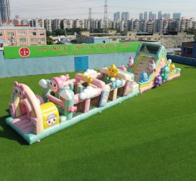 T7-4964 Pop Mart Thema Aufblasbare Hindernisparcours