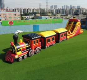 T7-5005 Zug-Thema aufblasbare Hindernisparcours