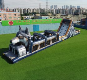T7-5016 Wolf Thema Aufblasbare Hindernisparcours