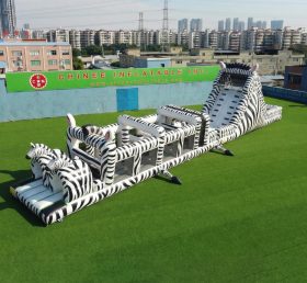 T7-5019 Zebra Thema Aufblasbare Hindernisparcours