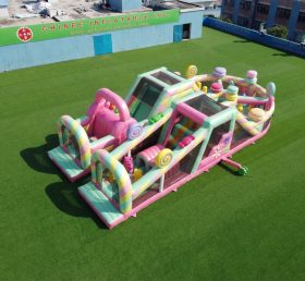 T7-5043 Candy Thema Aufblasbare Hindernisparcours
