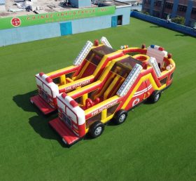 T7-5072 Feuerwehr-Themen Aufblasbare Hindernisparcours