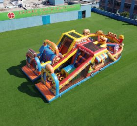 T7-5074 Imbisswagen-Themen aufblasbare Hindernisparcours