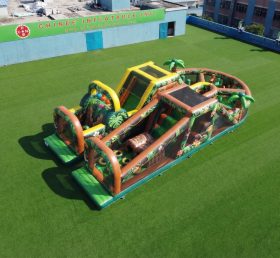 T7-5091 Dschungel Thema Aufblasbare Hindernisparcours