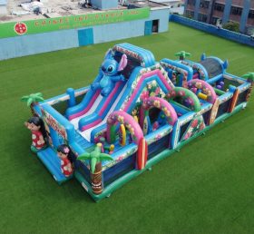 T7-5095 Lilo & Stitch Thema Aufblasbare Hindernisparcours