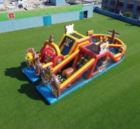T7-5119 One Piece Thema Aufblasbare Hindernisparcours