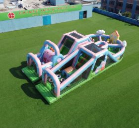 T7-5125 Peppa Pig Thema Hüpfburg-Hindernisparcours